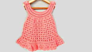 Aprende a tejer Vestido para bebes EN 3 TALLAS