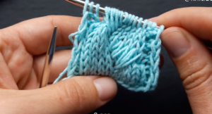 Cómo tejer un patrón con bucles alargados